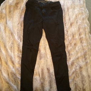 Black American Eagle Jeggings 8 Regular